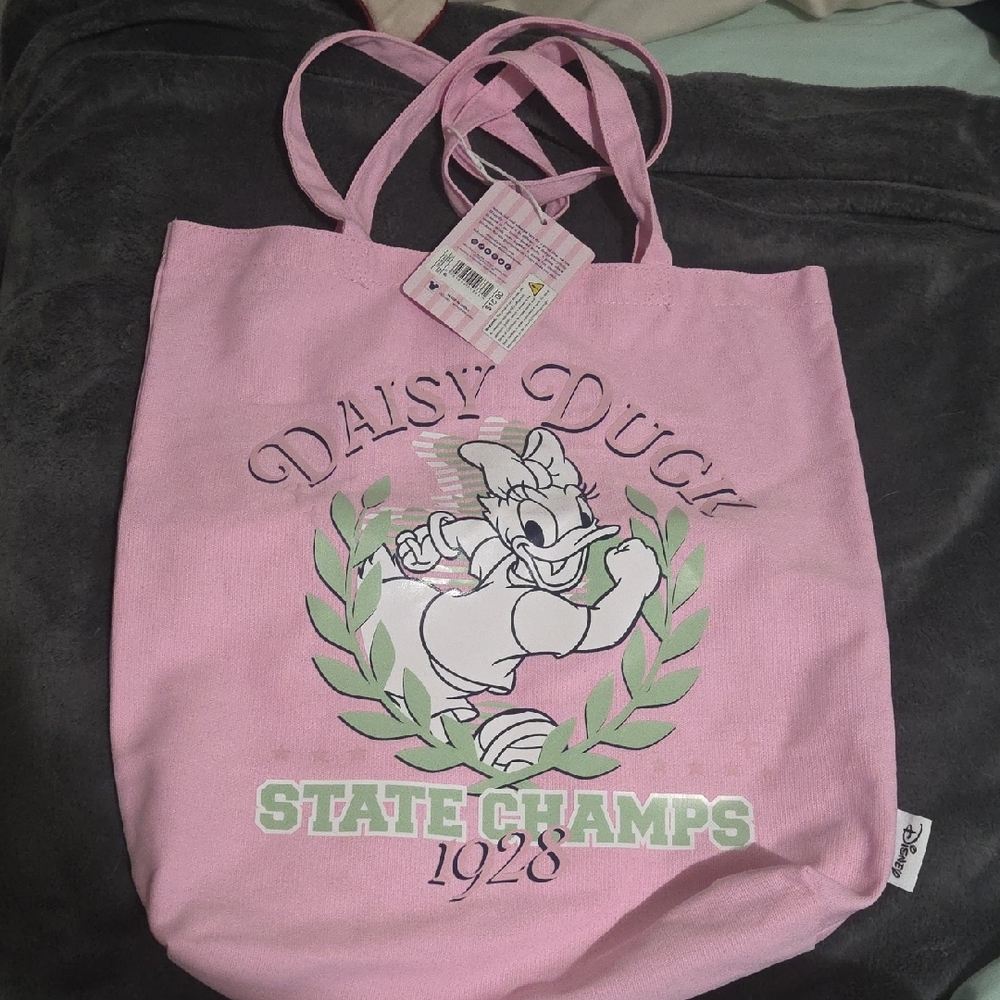 Disney Pink Daisy Duck State Champs Tote